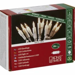 LED-Lichterkette, 4,35 m mit 20 LED, warmweiß
