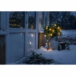 LED-Lichterkette, schwarz, Kabellänge: 14,75 m
