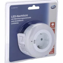 LED-Nachtlicht mit Dämmerungsautomatik weiß 1-flammig 1 W Ø 8 x 7 cm