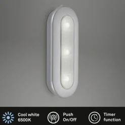 LED-Push-Light »ROW«, silberfarben, Höhe: 2,6 cm, inkl. Leuchtmittel
