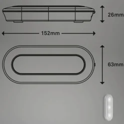 LED-Push-Light »ROW«, silberfarben, Höhe: 2,6 cm, inkl. Leuchtmittel