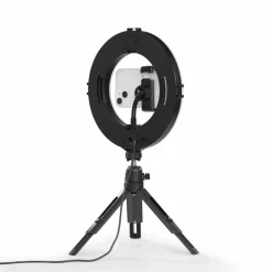 LED-Ringlicht »Smart«, Ø: 21 cm, schwarz, Kunststoff