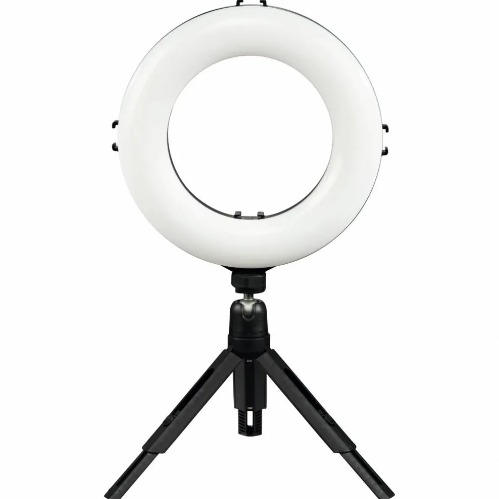 LED-Ringlicht »Smart«, Ø: 21 cm, schwarz, Kunststoff