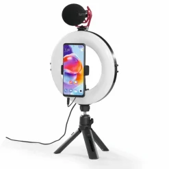 LED-Ringlicht »Smart«, Ø: 21 cm, schwarz, Kunststoff