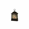 LED-Schneelaterne, Kunststoff, BxHxL: 8,5 x 25 x 17,5 cm, inkl. Leuchtmittel