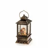 LED-Schneelaterne, Kunststoff, BxHxL: 10,5 x 22 x 10,5 cm, inkl. Leuchtmittel