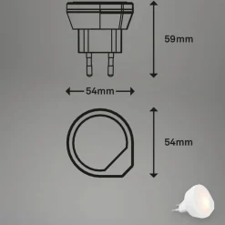 LED-Steckernachtlicht »QUIRI«, weiß, Höhe: 5,9 cm, inkl. Leuchtmittel