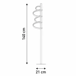 LED-Stehleuchte »BELLEZA«, BxL: 220 x 220 mm, inkl. Leuchtmittel