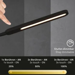 LED-Stehleuchte »SERVO«, schwarz, Höhe: 183 cm, inkl. Leuchtmittel
