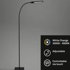 LED-Stehleuchte »SERVO«, schwarz, Höhe: 183 cm, inkl. Leuchtmittel