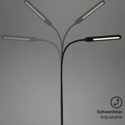 LED-Stehleuchte »SERVO«, schwarz, Höhe: 183 cm, inkl. Leuchtmittel