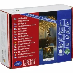 Lichterkette, 16,24 m mit 40 LED, bernsteinfarben