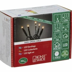 Lichterkette, 4,33 m mit 20 LED, bernsteinfarben