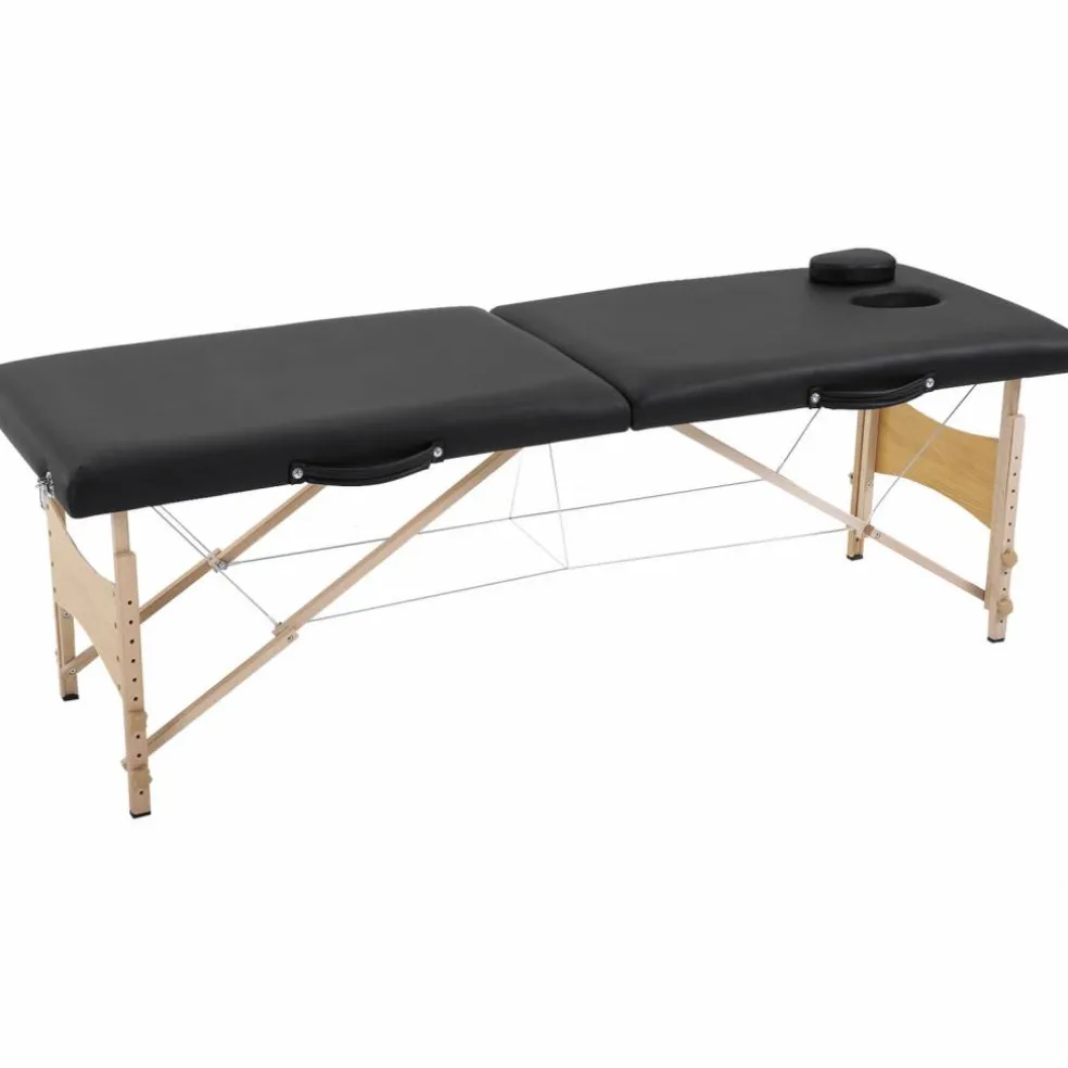 Massageliege, Pappelholz, inkl. Auflagen, BxHxT: 186 x 58 x 60 cm