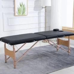 Massageliege, Pappelholz, inkl. Auflagen, BxHxT: 186 x 58 x 60 cm