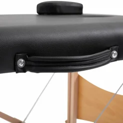 Massageliege, Pappelholz, inkl. Auflagen, BxHxT: 186 x 58 x 60 cm