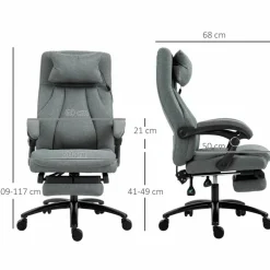 Massagestuhl, Breite: 68 cm, Region: Kopf
