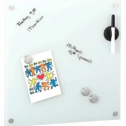 Memoboard, 3 Magnete, 1 Stift, 40x40 cm