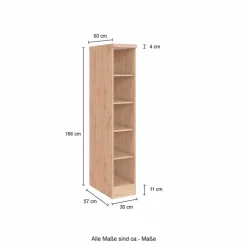 Midiregal »Faro«, BxHxT: 30 x 165 x 60 cm, Holzwerkstoff