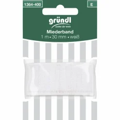 Miederband, weiß, Polyester/Elastodien