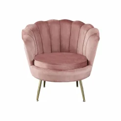Muschelsessel, Höhe: 78 cm, rose/goldfarben