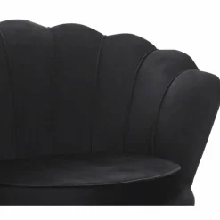 Muschelsessel, Höhe: 78 cm, schwarz/goldfarben