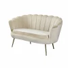 Muschelsofa, Höhe: 78 cm, beige/goldfarben