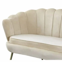 Muschelsofa, Höhe: 78 cm, beige/goldfarben