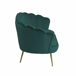 Muschelsofa, Höhe: 78 cm, grün/goldfarben