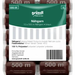 Nähgarn, braun, Polyester