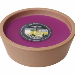 Outdoor-Kerze, Ø: 18,5 cm, pink, Duft: Zitronella