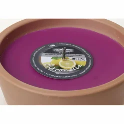 Outdoor-Kerze, Ø: 18,5 cm, pink, Duft: Zitronella