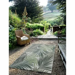 Outdoor-Teppich »Naturalis«, BxL: 170 x 120 cm, palm leaf/grün/grau/braun