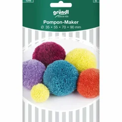 Pompon Maker, rosa/lila, Kunststoff