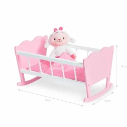 Puppenwiege »Jasmin«, BxHxL: 33 x 29 x 50 cm, MDF