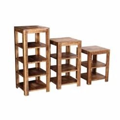 Regal, Holz, Natur, 4 Fachböden