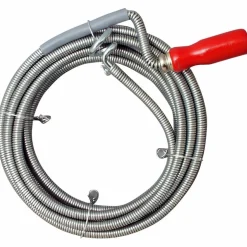 Reinigungsspirale, BxHxL: 3 x 5 x 500 cm, Stahl/PVC, silberfarben