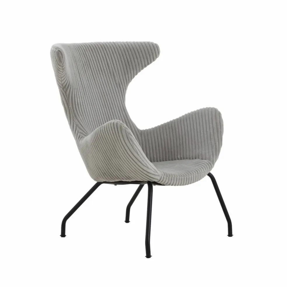 Relaxsessel, Höhe: 96 cm, grau/schwarz