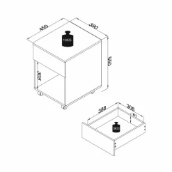 Rollcontainer »Dalosa«, BxHxL: 45 x 55 x 39 cm