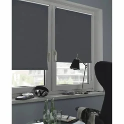 Rollo »EASYFIX«, schiefergrau, Thermo, Polyester