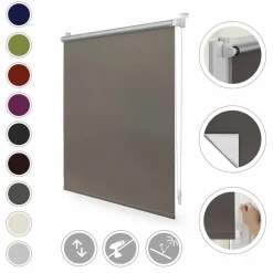 Rollo, ‎Thermo, ‎‎Klemmfix, 120x150 cm‎‎‎, taupe