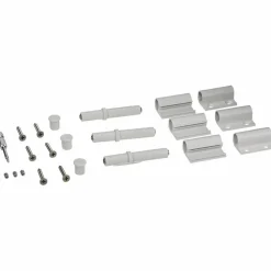 Scharnier, Aluminium, weiß, 3 Stück