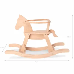 Schaukelpferd, BxHxL: 31 x 58 x 86 cm, für Kinder ab 9 Monaten bis 3 Jahren