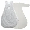 Schlafsack, Baumwolle/Polyester, hellgrau