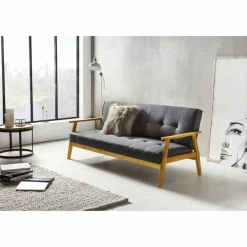 Schlafsofa, Breite: 190 cm, dunkelgrau