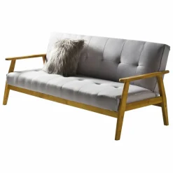 Schlafsofa, Breite: 190 cm, hellgrau
