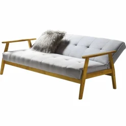 Schlafsofa, Breite: 190 cm, hellgrau