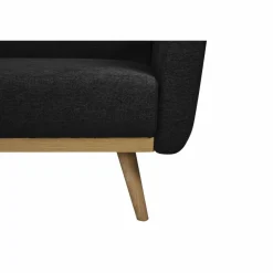 Schlafsofa, Breite: 212 cm, schwarz