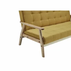 Schlafsofa, Breite: 190 cm, senffarben/natur
