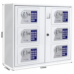 Schlüsselschrank »Key System«, weiß, Stahl, (B x H:) 53,5 x 46,5 cm